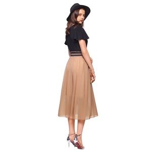 Two Toned Midi Dress